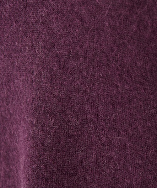 BEARDSLEY(ビアズリー)の「毛足が細く、柔らかいからチクチクしない◎ベビーアルパカチュニックニット(ニット/セーター・レディース・ブラック/パープル・FREE)」の13枚目の写真