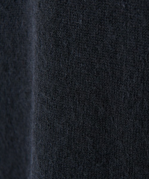 BEARDSLEY(ビアズリー)の「毛足が細く、柔らかいからチクチクしない◎ベビーアルパカチュニックニット(ニット/セーター・レディース・ブラック/パープル・FREE)」の11枚目の写真