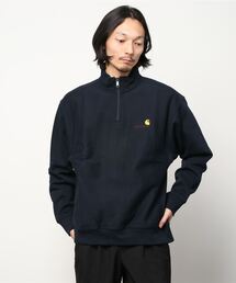 HALF ZIP AMERICAN SCRIPT SWEATSHIRT