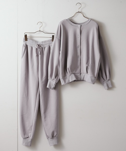 TERRITOIRE（テリトワール）の「裏毛２WAYカーディガン（カーディガン/ボレロ・レディース・チャコールグレー/グレー/ピンク・FREE）」の14枚目の写真