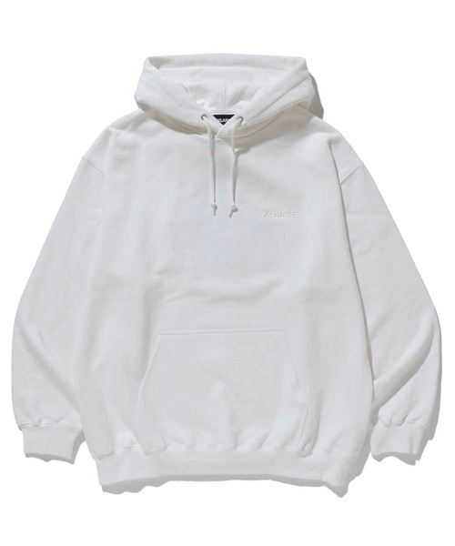 XLARGE（エクストララージ）の「EMBROIDERY SLANTED OG PULLOVER HOODED SWEAT（パーカー・メンズ・ホワイト/ブラック/ネイビー/イエロー/グリーン・S/M/L/XL）」の22枚目の写真