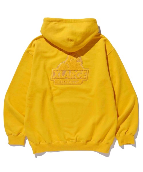 XLARGE（エクストララージ）の「EMBROIDERY SLANTED OG PULLOVER HOODED SWEAT（パーカー・メンズ・ホワイト/ブラック/ネイビー/イエロー/グリーン・S/M/L/XL）」の10枚目の写真