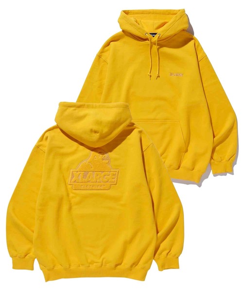 XLARGE（エクストララージ）の「EMBROIDERY SLANTED OG PULLOVER HOODED SWEAT（パーカー・メンズ・ホワイト/ブラック/ネイビー/イエロー/グリーン・S/M/L/XL）」の17枚目の写真