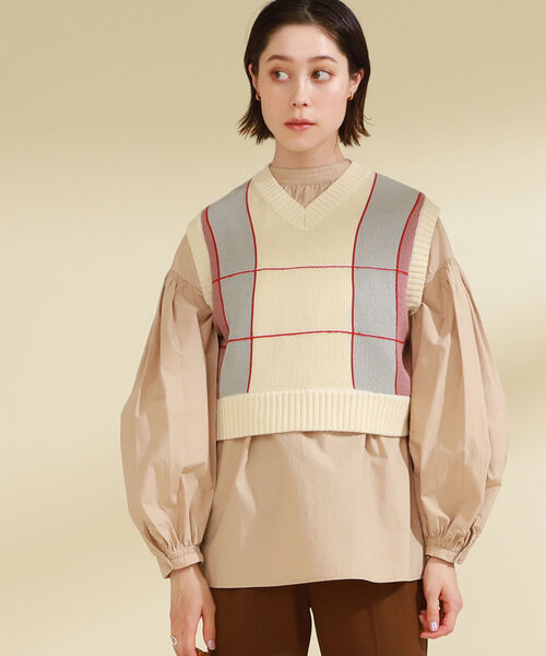 PENNEY'S × Ray BEAMS / 別注 チェック ベスト（ベスト）｜Ray