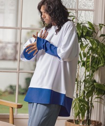 mlt3718-フェイクレイヤードルーズカットソー