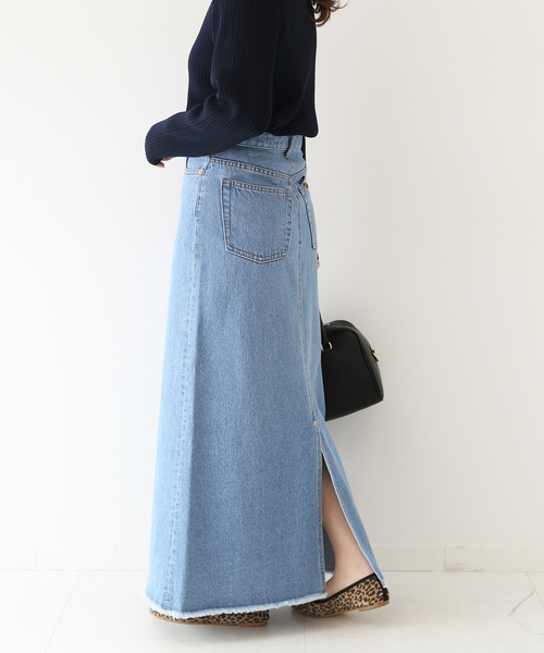 SLOBE IENA（スローブイエナ）の「LE DENIM ミッドフレアファイブポケットスカート◆（デニムスカート・レディース・ブルー系その他・36/38）」の20枚目の写真