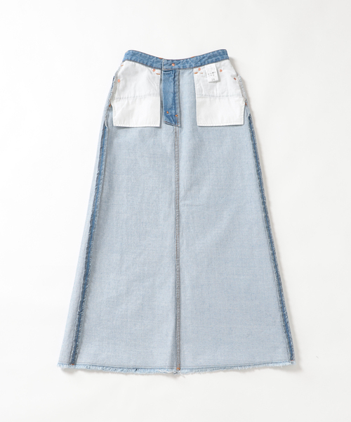 SLOBE IENA（スローブイエナ）の「LE DENIM ミッドフレアファイブポケットスカート◆（デニムスカート・レディース・ブルー系その他・36/38）」の2枚目の写真