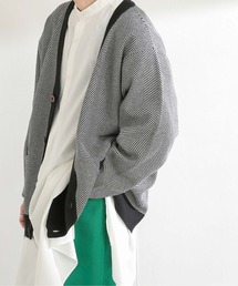 SENSE OF PLACE by URBAN RESEARCH | ヘリンボーンストレッチVネックカーディガン(カーディガン/ボレロ)