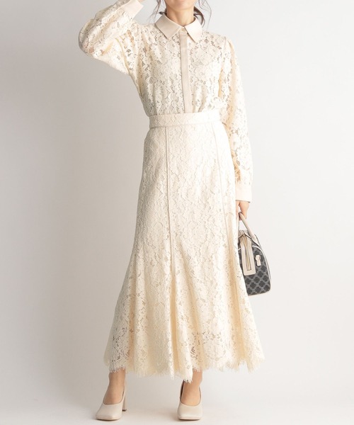 Andemiu（アンデミュウ）の「レースブラウス265696（シャツ/ブラウス・レディース・アイボリー/ブルー/ネイビー/ピンク・FREE）」の16枚目の写真