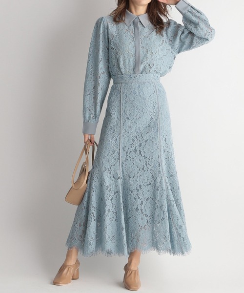 Andemiu（アンデミュウ）の「レースブラウス265696（シャツ/ブラウス・レディース・アイボリー/ブルー/ネイビー/ピンク・FREE）」の18枚目の写真