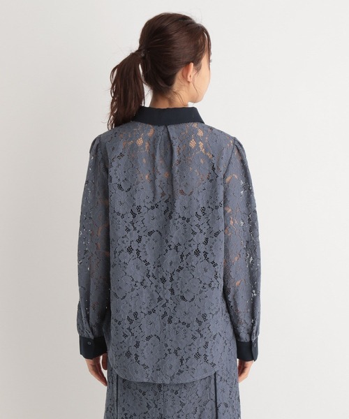 Andemiu（アンデミュウ）の「レースブラウス265696（シャツ/ブラウス・レディース・アイボリー/ブルー/ネイビー/ピンク・FREE）」の21枚目の写真