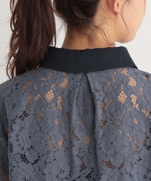 Andemiu（アンデミュウ）の「レースブラウス265696（シャツ/ブラウス・レディース・アイボリー/ブルー/ネイビー/ピンク・FREE）」の22枚目の写真