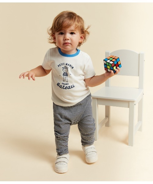 PETIT BATEAU（プチバトー）の「プリント半袖Ｔシャツ（Tシャツ/カットソー・キッズ・オフホワイト・2-3YEAR/12MONTH/18MONTH/24MONTH）」の6枚目の写真