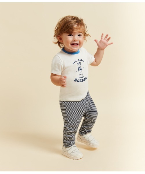 PETIT BATEAU（プチバトー）の「プリント半袖Ｔシャツ（Tシャツ/カットソー・キッズ・オフホワイト・2-3YEAR/12MONTH/18MONTH/24MONTH）」の7枚目の写真