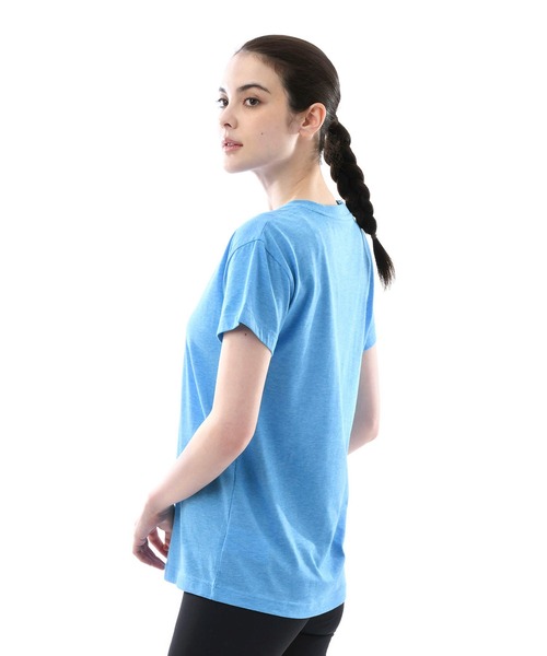 NEW BALANCE(ニューバランス)の「Relentless ノベルティクルーショートスリーブTシャツ(Tシャツ/カットソー・レディース・ライトブルー/スモークピンク/ブラック×ホワイト/イエロー系・X-LARGE/LARGE/MEDIUM/SMALL)」の8枚目の写真