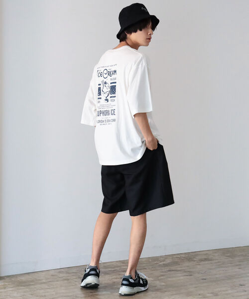 BeAMS DOT（ビームスドット）の「【WEB限定】BeAMS DOT / アイスクリーム プリントTシャツ（Tシャツ/カットソー・メンズ・ブルー/グリーン・MEDIUM/LARGE）」の9枚目の写真