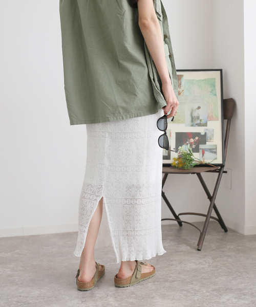 Simplicite（サンプリシテ）の「レース チビプリーツスカート◆（スカート・レディース・ホワイト/ブラック/パープル・FREE）」の13枚目の写真