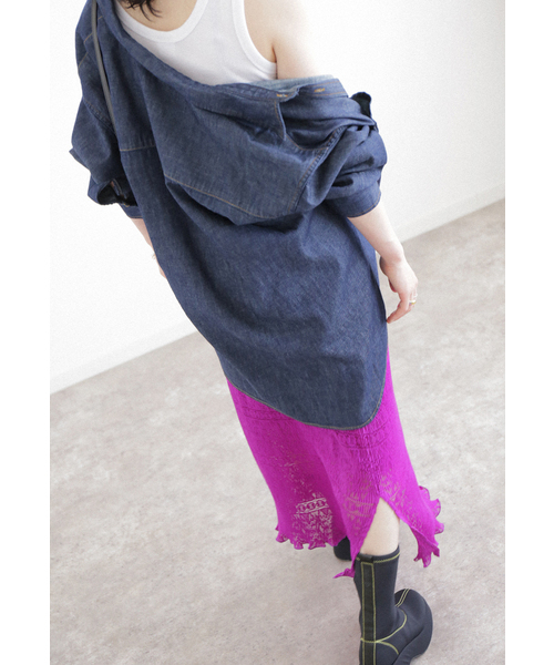 Simplicite（サンプリシテ）の「レース チビプリーツスカート◆（スカート・レディース・ホワイト/ブラック/パープル・FREE）」の15枚目の写真