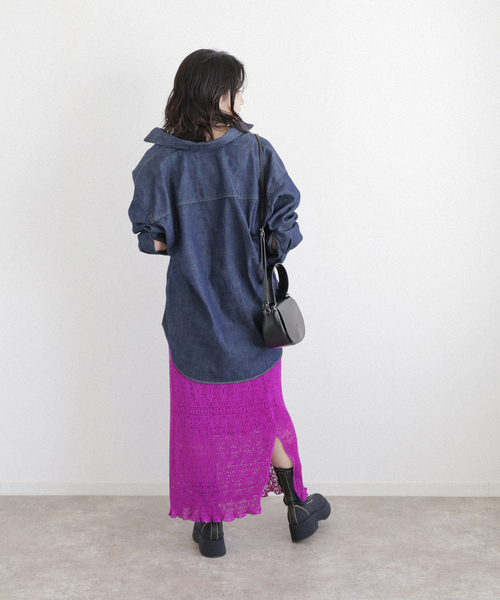 Simplicite（サンプリシテ）の「レース チビプリーツスカート◆（スカート・レディース・ホワイト/ブラック/パープル・FREE）」の19枚目の写真