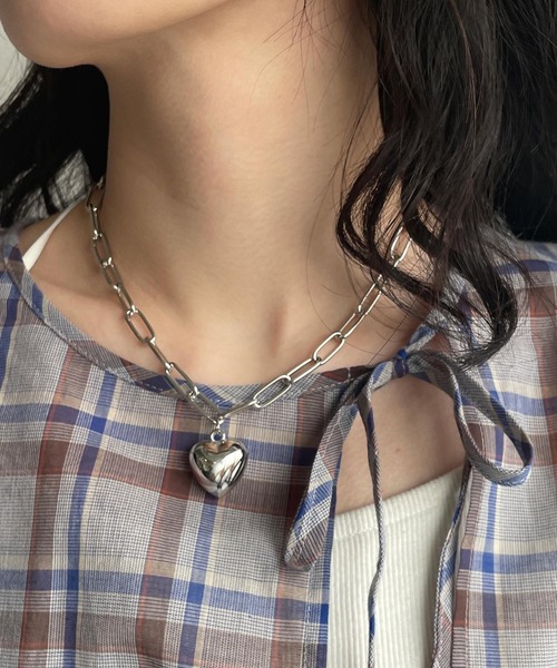 w closet（ダブルクローゼット）の「ハートモチーフ2WAYネックレス