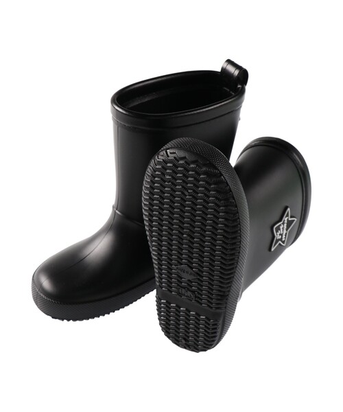 BRANSHES（ブランシェス）の「星ワッペン付きレインブーツ（レインシューズ・キッズ・ブラック/ライム/サックスブルー・14.0cm/19.0cm/18.0cm/17.0cm/16.0cm/15.0cm）」の12枚目の写真