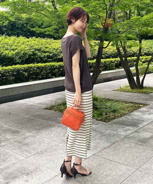 OPAQUE.CLIP（オペークドットクリップ）の「◆スクエアフォルムバニティバッグ（ショルダーバッグ・レディース・ホワイト/ブラック系2/レッド系1・00）」の6枚目の写真