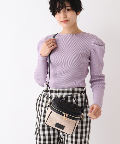 OPAQUE.CLIP（オペークドットクリップ）の「◆スクエアフォルムバニティバッグ（ショルダーバッグ・レディース・ホワイト/ブラック系2/レッド系1・00）」の20枚目の写真