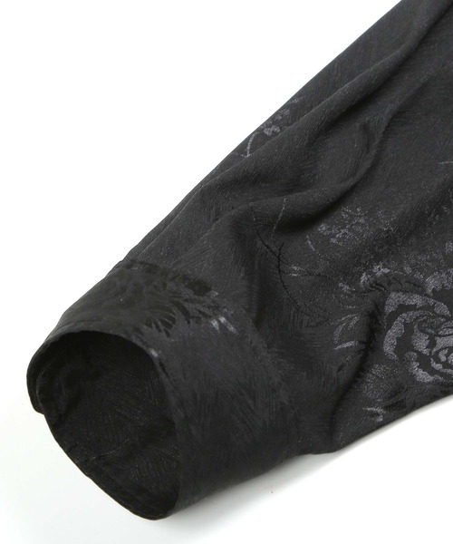 G.O.C（ジーオーシー）の「フローラルジャガードサテンシャツ（シャツ/ブラウス・メンズ・ホワイト/ブラック/ベージュ/ブルー・MEDIUM/LARGE）」の16枚目の写真