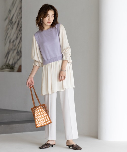 GeeRA（ジーラ）の「ビーズトート（トートバッグ・レディース・ブラウン/グリーン/クリア・FREE）」の6枚目の写真