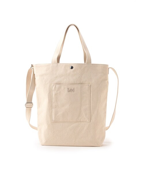 DRESKIP(ドレスキップ)の「◆【Lee別注】2WAY帆布ト-ト(トートバッグ・レディース・カーキ/アイボリー/ブラック/チャコールグレー・00)」の2枚目の写真