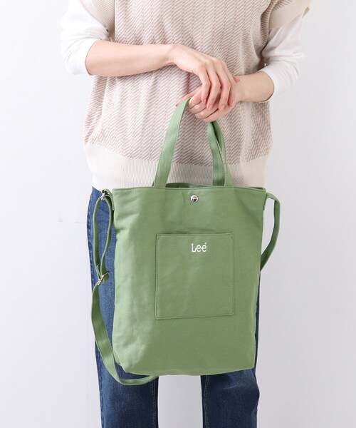 DRESKIP(ドレスキップ)の「◆【Lee別注】2WAY帆布ト-ト(トートバッグ・レディース・カーキ/アイボリー/ブラック/チャコールグレー・00)」の12枚目の写真