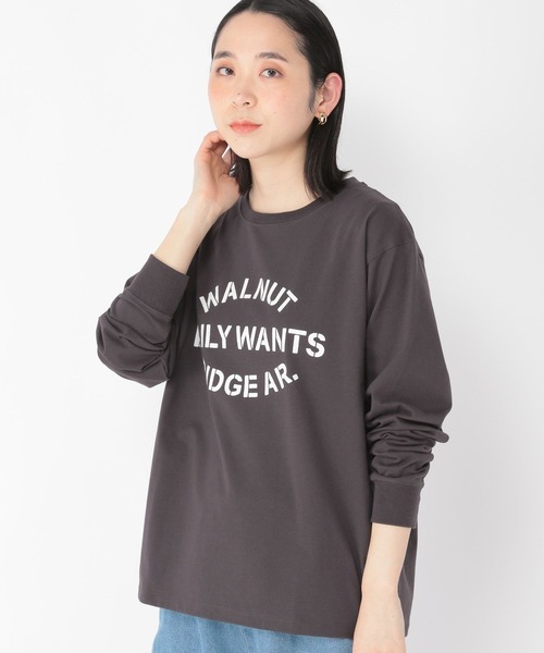 studio CLIP（スタディオクリップ）の「ロゴプリントTシャツ（Tシャツ/カットソー・レディース・スモーク/カーキ/ネイビー/オフホワイト・FREE）」の21枚目の写真