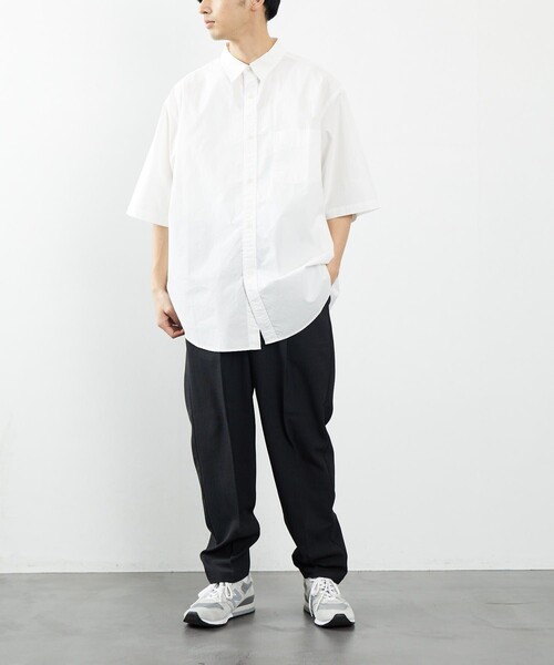 FREAK'S STORE（フリークスストア）の「FREAK'S STORE/フリークス ストア リネンタッチ パンツ/T-LINENLIKE PT（その他パンツ・メンズ・ブラック/ベージュ/グリーン/グレイッシュベージュ・SMALL/MEDIUM/LARGE）」の5枚目の写真