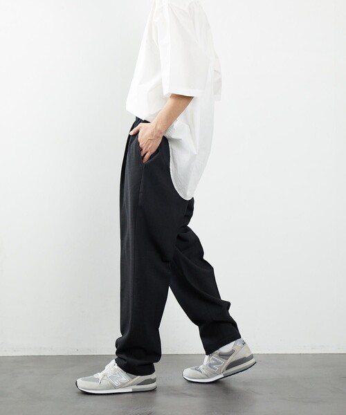 FREAK'S STORE（フリークスストア）の「FREAK'S STORE/フリークス ストア リネンタッチ パンツ/T-LINENLIKE PT（その他パンツ・メンズ・ブラック/ベージュ/グリーン/グレイッシュベージュ・SMALL/MEDIUM/LARGE）」の8枚目の写真