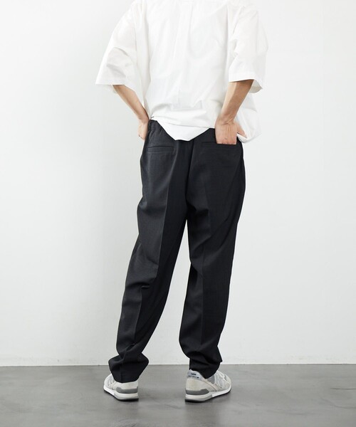 FREAK'S STORE（フリークスストア）の「FREAK'S STORE/フリークス ストア リネンタッチ パンツ/T-LINENLIKE PT（その他パンツ・メンズ・ブラック/ベージュ/グリーン/グレイッシュベージュ・SMALL/MEDIUM/LARGE）」の9枚目の写真