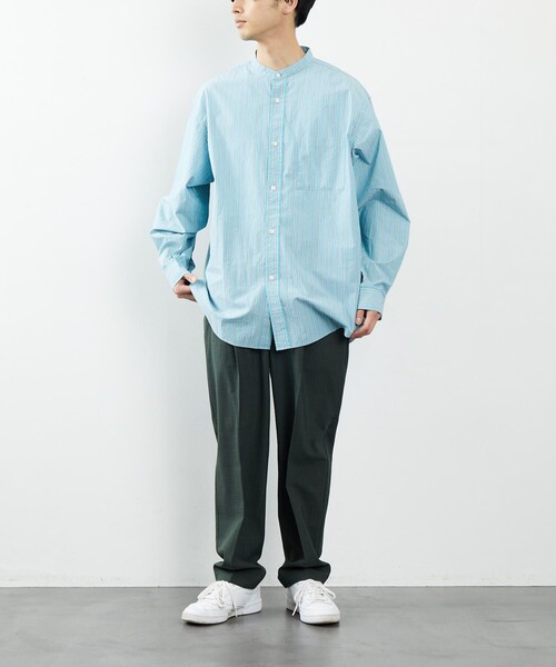 FREAK'S STORE（フリークスストア）の「FREAK'S STORE/フリークス ストア リネンタッチ パンツ/T-LINENLIKE PT（その他パンツ・メンズ・ブラック/ベージュ/グリーン/グレイッシュベージュ・SMALL/MEDIUM/LARGE）」の18枚目の写真