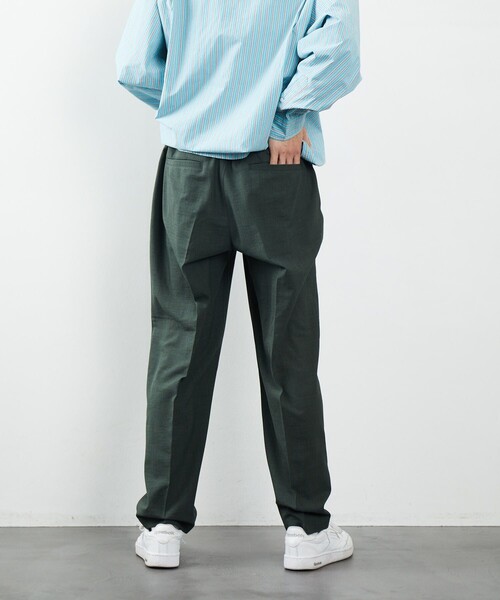 FREAK'S STORE（フリークスストア）の「FREAK'S STORE/フリークス ストア リネンタッチ パンツ/T-LINENLIKE PT（その他パンツ・メンズ・ブラック/ベージュ/グリーン/グレイッシュベージュ・SMALL/MEDIUM/LARGE）」の22枚目の写真