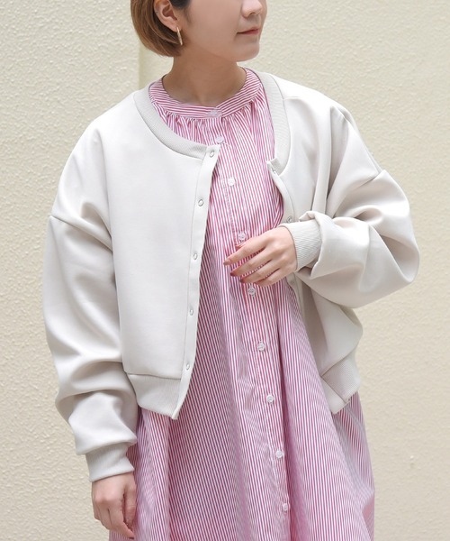 sango（sango）の「2WAYショートカーディガン（カーディガン/ボレロ・レディース・ブラック/ライトグリーン/アイボリー/グレイッシュベージュ・FREE）」の13枚目の写真