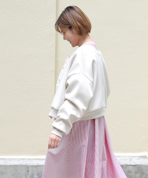 sango（sango）の「2WAYショートカーディガン（カーディガン/ボレロ・レディース・ブラック/ライトグリーン/アイボリー/グレイッシュベージュ・FREE）」の10枚目の写真