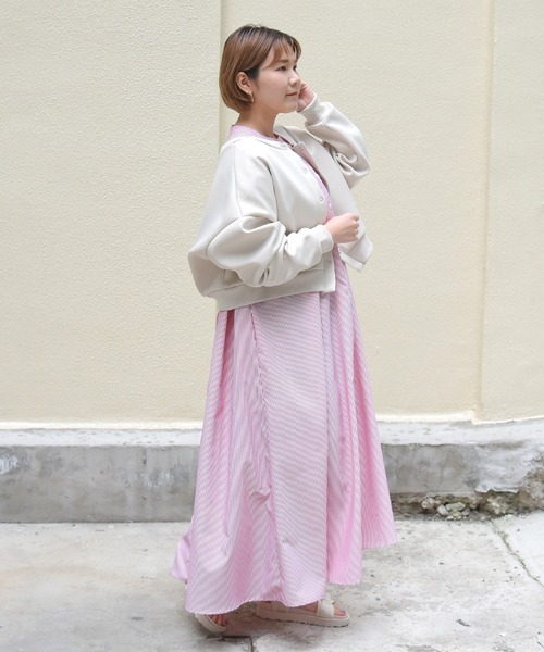 sango（sango）の「2WAYショートカーディガン（カーディガン/ボレロ・レディース・ブラック/ライトグリーン/アイボリー/グレイッシュベージュ・FREE）」の8枚目の写真