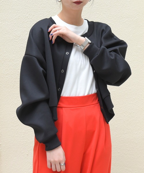 sango（sango）の「2WAYショートカーディガン（カーディガン/ボレロ・レディース・ブラック/ライトグリーン/アイボリー/グレイッシュベージュ・FREE）」の14枚目の写真