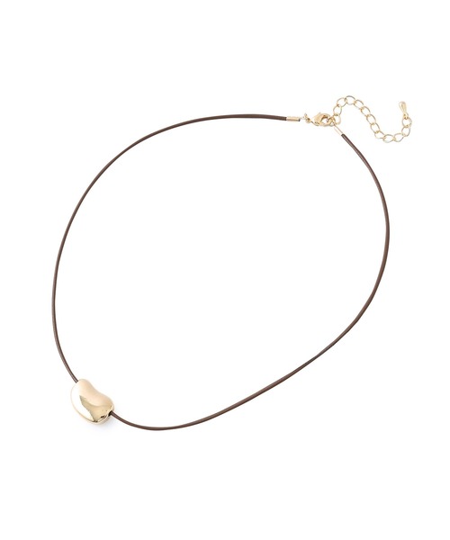 ADAM ET ROPE'（アダムエロペ）の「【LES BIJOUX】ビーンモチーフチョーカー（ネックレス・レディース・ゴールド/シルバー・FREE）」の7枚目の写真