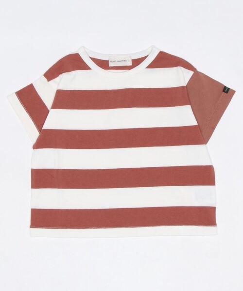 quoti use fith(クゥオティ ユース フィス)の「コットンボーダー 半袖 Tシャツ(Tシャツ/カットソー・キッズ・イエロー/ブラウン/ブルー・80/110/130/100/120/90)」の8枚目の写真