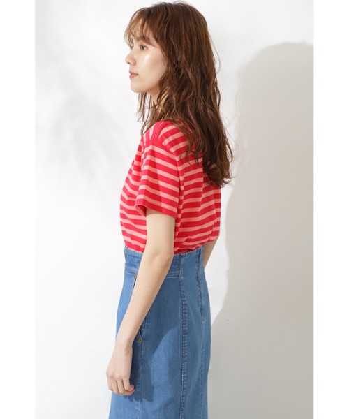 JILL STUART(ジルスチュアート)の「◆コンビボーダーカットソー(Tシャツ/カットソー・レディース・レッド/グリーン・FREE)」の5枚目の写真