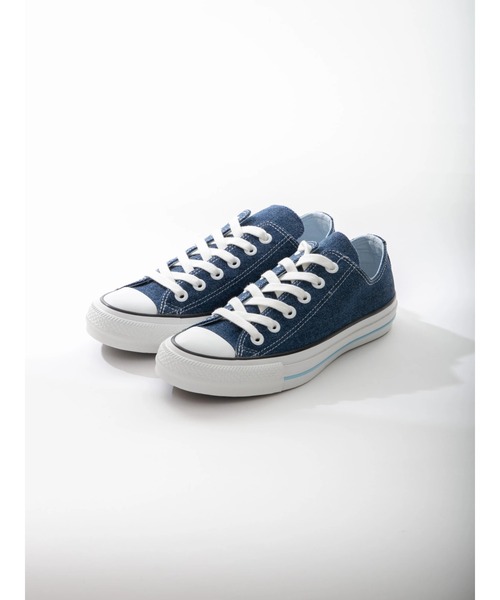 CONVERSE ALL STAR（コンバースオールスター）の「CONVERSE×earth ALLSTAR 100 OX（スニーカー・レディース・ホワイト/インディゴブルー・22.5cm/23cm/23.5cm/24cm/24.5cm）」の4枚目の写真