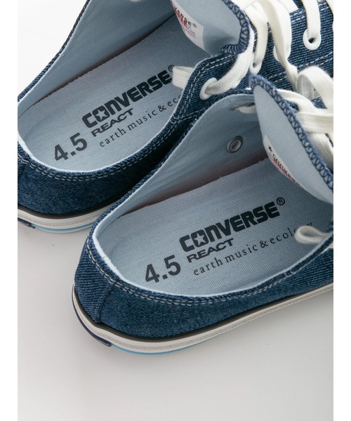 CONVERSE ALL STAR（コンバースオールスター）の「CONVERSE×earth ALLSTAR 100 OX（スニーカー・レディース・ホワイト/インディゴブルー・22.5cm/23cm/23.5cm/24cm/24.5cm）」の17枚目の写真