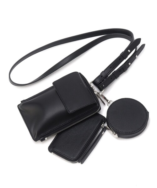 tk.TAKEO KIKUCHI（ティーケータケオキクチ）の「◆マルチチャームバッグ（ショルダーバッグ・メンズ・ベージュ系4/ブラック系4/ブラック・00）」の4枚目の写真