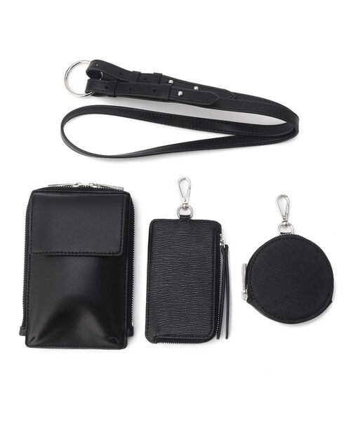 tk.TAKEO KIKUCHI（ティーケータケオキクチ）の「◆マルチチャームバッグ（ショルダーバッグ・メンズ・ベージュ系4/ブラック系4/ブラック・00）」の5枚目の写真