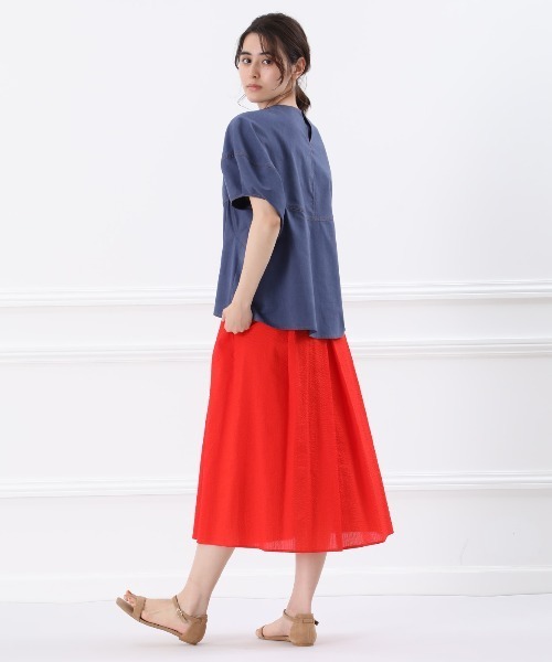 INED(イネド)の「デニムライクブラウス(シャツ/ブラウス・レディース・ネイビー・9号/7号)」の8枚目の写真