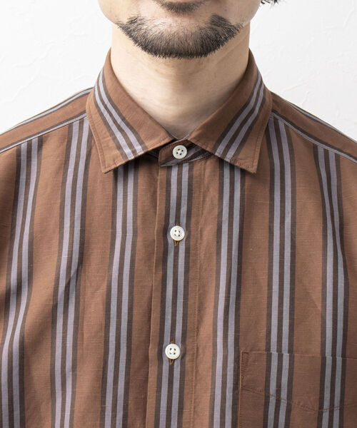 NOLLEY'S goodman(ノーリーズグッドマン)の「リネンブレンド ビッグシルエット シャツ(シャツ/ブラウス・メンズ・ブラック/ブラウン/ベージュ/ブルー系その他7・M/L)」の17枚目の写真